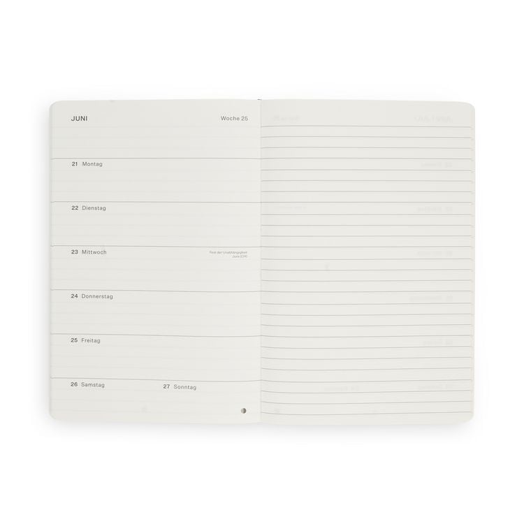 Produktbild: PlanA Kalender A5 Softcover Navy Blue