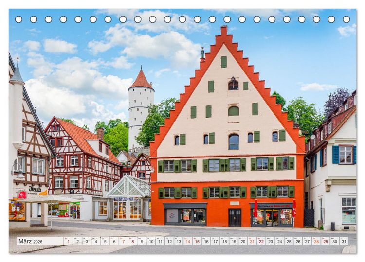 Produktbild: Biberach an der Ri&szlig; Impressionen (Tischkalender 2026 DIN A5 quer), CALVENDO Monatskalender