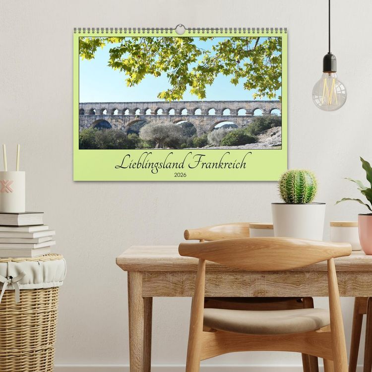 Produktbild: Lieblingsland Frankreich (Wandkalender 2026 DIN A3 quer), CALVENDO Monatskalender