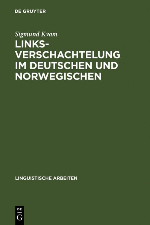 Produktbild: Linksverschachtelung im Deutschen und Norwegischen