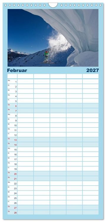 Produktbild: Familienplaner 2027 - Faskination mit 5 Spalten (Wandkalender, 21 x 45 cm) CALVENDO