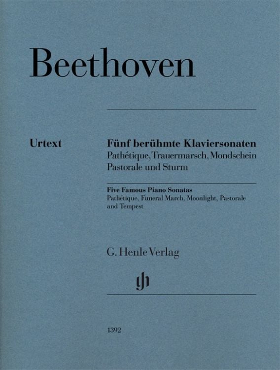 Produktbild: Ludwig van Beethoven - F&uuml;nf ber&uuml;hmte Klaviersonaten