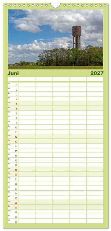 Produktbild: Familienplaner 2027 - Romantisches Wegberg mit 5 Spalten (Wandkalender, 21 x 45 cm) CALVENDO