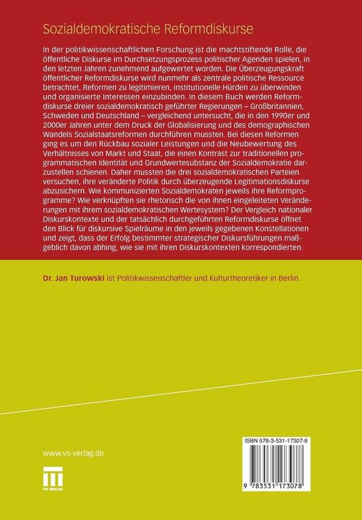 Produktbild: Sozialdemokratische Reformdiskurse
