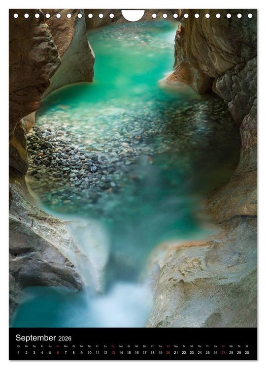 Produktbild: Mystische Tiefen - Die Klammen &Ouml;sterreichs (Wandkalender 2026 DIN A4 hoch), CALVENDO Monatskalender
