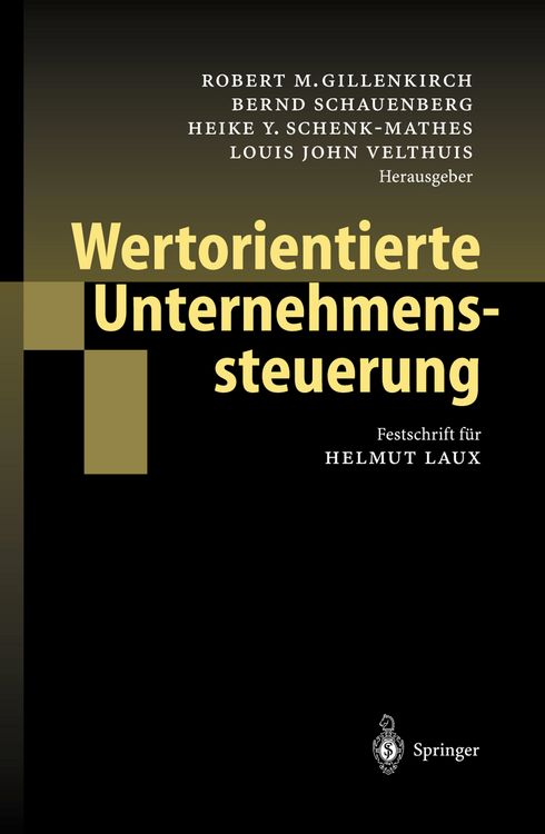 Produktbild: Wertorientierte Unternehmenssteuerung