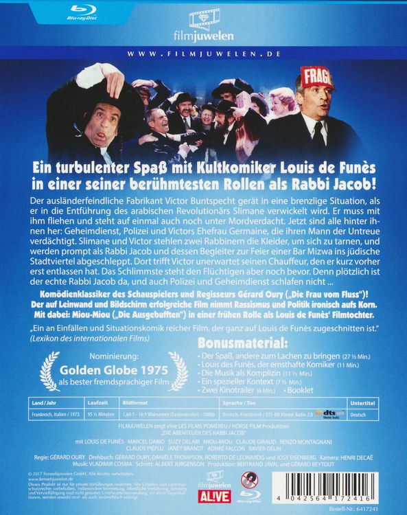 Produktbild: Die Abenteuer des Rabbi Jacob (+ Schuber)