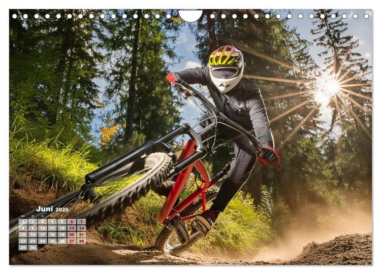 Produktbild: Abfahrtsrausch Downhill Aktion (Wandkalender 2026 DIN A4 quer), CALVENDO Monatskalender