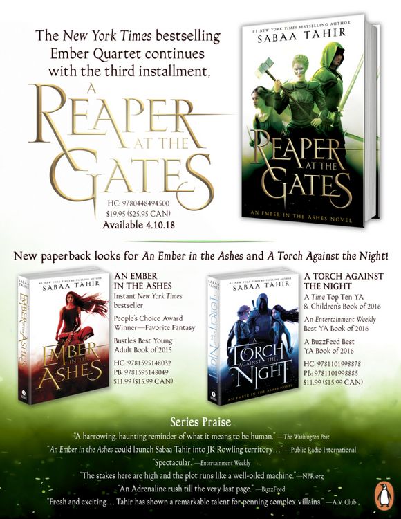 Produktbild: An Ember in the Ashes 03. A Reaper at the Gates
