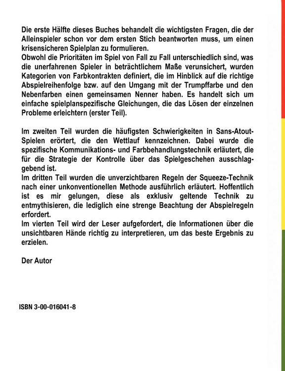Produktbild: Spielplan im Bridge