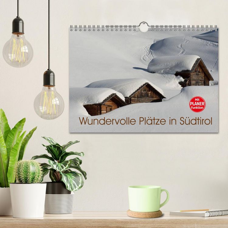 Produktbild: Wundervolle Pl&auml;tze in S&uuml;dtirol (Wandkalender 2026 DIN A4 quer), CALVENDO Monatskalender