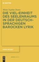 Produktbild: Die Viel-Einheit des Seelenraums in der deutschsprachigen barocken Lyrik