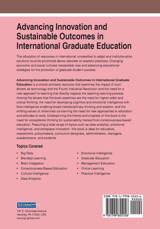 Produktbild: Advancing Innovation and Sustainable Outcomes in International Graduate Education