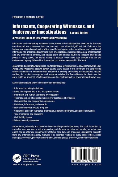 Produktbild: Informants, Cooperating Witnesses, and Undercover Investigations