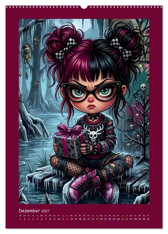 Produktbild: Fabulous Dolls - Gothic-G&ouml;res Abenteuer (Wandkalender 2027 DIN A2 hoch), CALVENDO Monatskalender