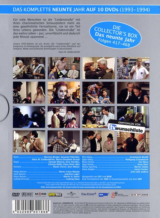 Produktbild: Lindenstra&szlig;e - Collector's Box 9/Folgen 417-468 [10 DVDs]