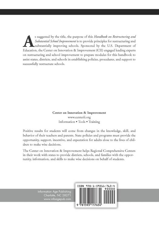 Produktbild: Handbook on Restructuring and Substantial School Improvement (PB)