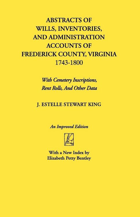 Produktbild: Abstracts of Wills, Inventories...Frederick Co., Va (An Improved)