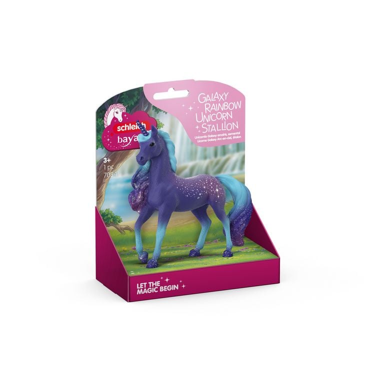 Produktbild: schleich&reg; 70841 - Bayala, Galaxy Regenbogen Einhorn Hengst, Tierfigur