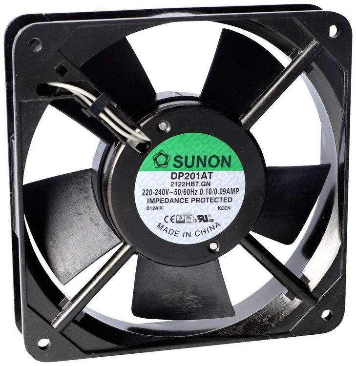 Produktbild: Sunon DP201AT-2122HSL.GN Axiall&uuml;fter 230 V/AC 108.71 m&sup3;/h (L x B x H) 25 x 120 x 120mm