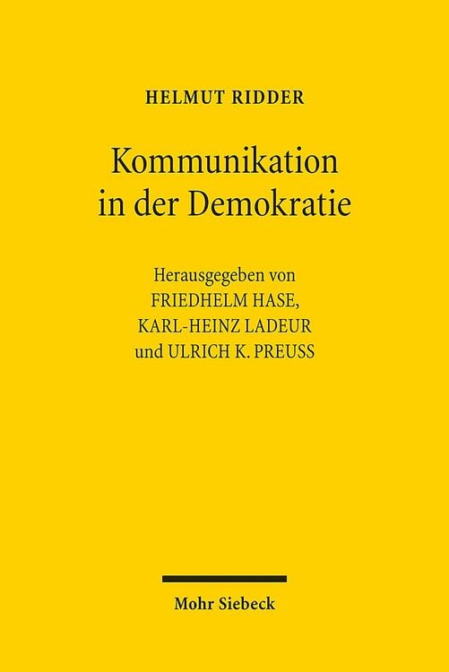 Produktbild: Kommunikation in der Demokratie