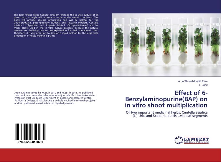 Produktbild: Effect of 6-Benzylaminopurine(BAP) on in vitro shoot multiplication