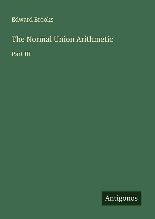 Produktbild: The Normal Union Arithmetic