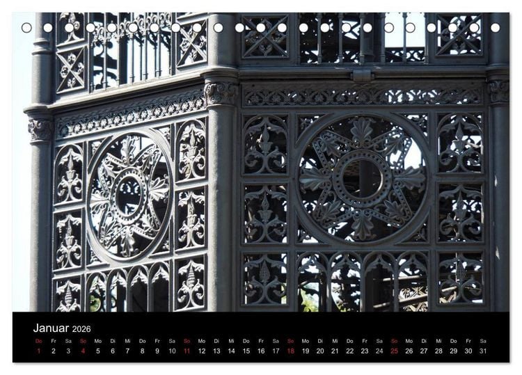 Produktbild: Der Gusseiserne Turm zu L&ouml;bau (Tischkalender 2026 DIN A5 quer), CALVENDO Monatskalender