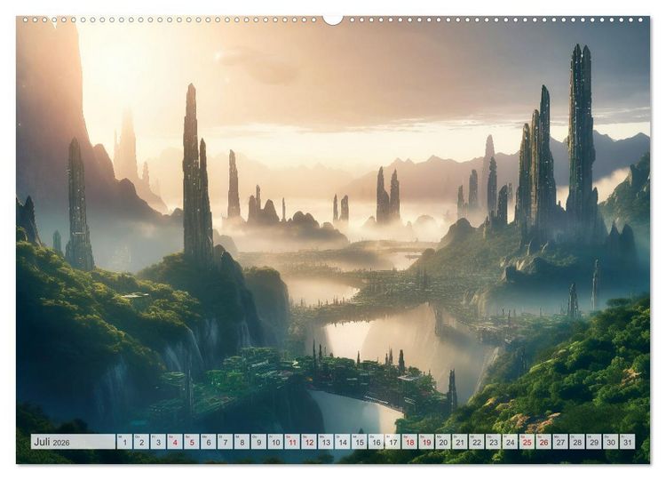 Produktbild: Gigapolis (Wandkalender 2026 DIN A2 quer), CALVENDO Monatskalender