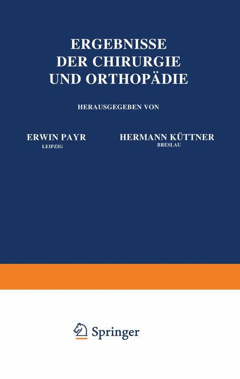 Produktbild: Ergebnisse der Chirurgie und Orthop&auml;die