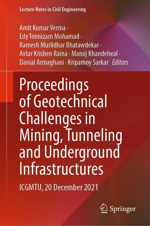 Produktbild: Proceedings of Geotechnical Challenges in Mining, Tunneling and Underground Infrastructures