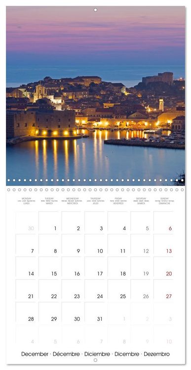 Produktbild: Dubrovnik - World Heritage Site by the Adriatic Sea (Wall Calendar 2026 12 &times; 12 Inch) CALVENDO 12 Month Wall Calendar