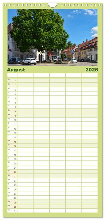 Produktbild: Familienplaner 2026 - In und um Ostheim vor der Rh&ouml;n mit 5 Spalten (Wandkalender, 21 x 45 cm) CALVENDO