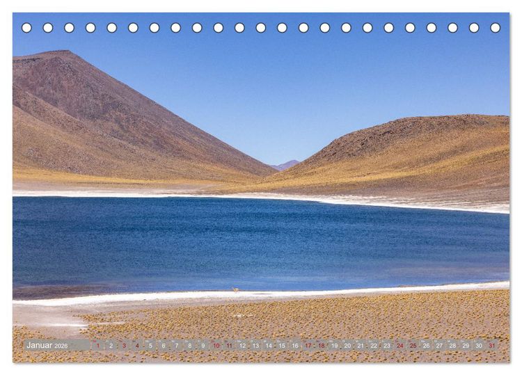 Produktbild: Chile - S&uuml;damerikas Geheimtipp im Farbrausch (Tischkalender 2026 DIN A5 quer), CALVENDO Monatskalender