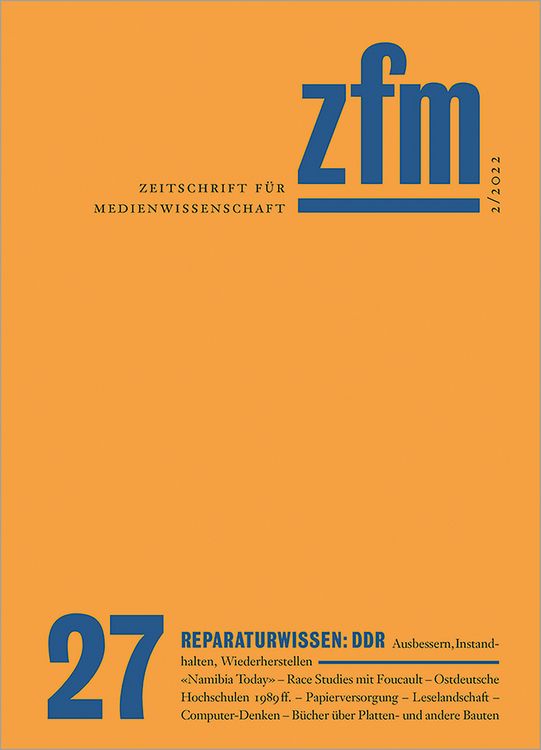 Produktbild: Zeitschrift f&uuml;r Medienwissenschaft 27