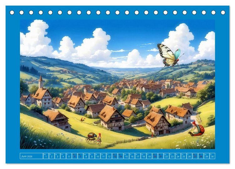 Produktbild: Die rollenden K&auml;fer von Krabblingerode (Tischkalender 2026 DIN A5 quer), CALVENDO Monatskalender