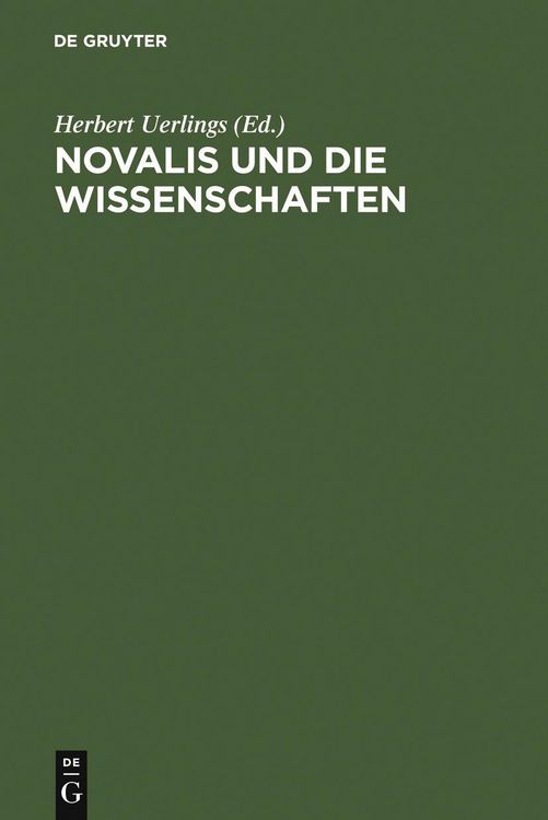 Produktbild: Novalis und die Wissenschaften