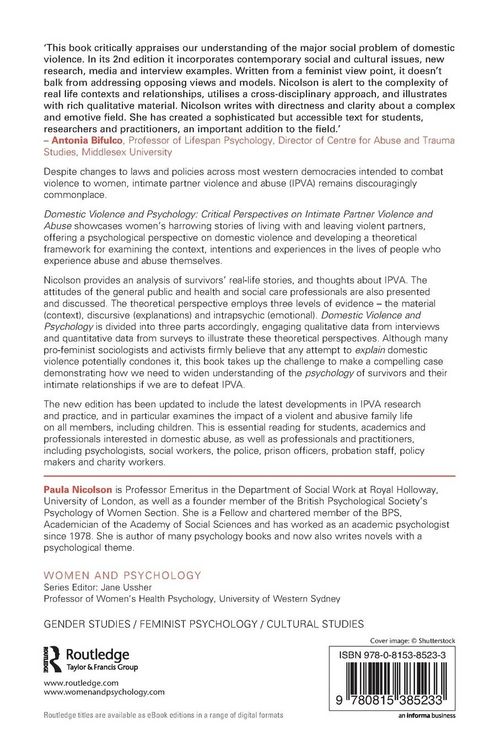 Produktbild: Domestic Violence and Psychology