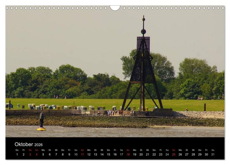 Produktbild: Cuxhaven an der Nordsee (Wandkalender 2026 DIN A3 quer), CALVENDO Monatskalender