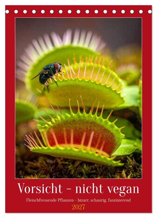 Produktbild: Vorsicht - nicht vegan (Tischkalender 2027 DIN A5 hoch), CALVENDO Monatskalender