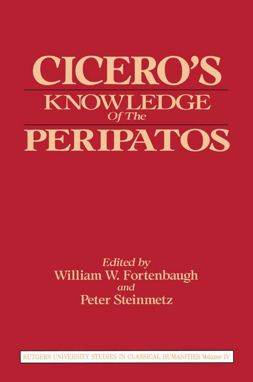 Produktbild: Cicero's Knowledge of the Peripatos