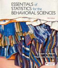 Produktbild: Essentials of Statistics for the Behavioral Sciences