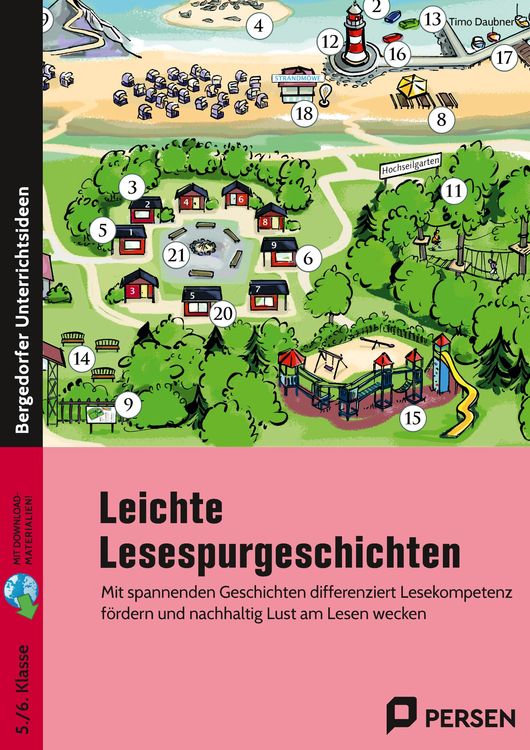 Produktbild: Leichte Lesespurgeschichten 5./6. Klasse - Deutsch