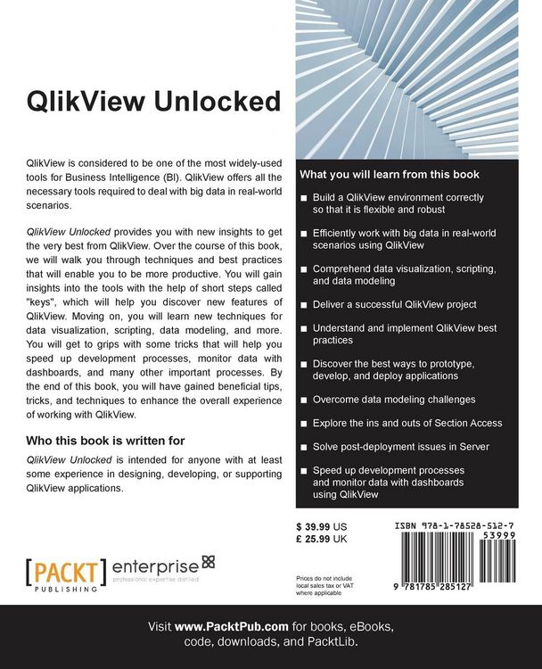 Produktbild: QlikView Unlocked