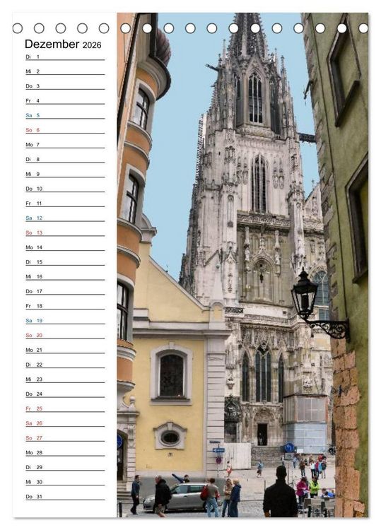 Produktbild: Regensburg - Ansichtssache (Tischkalender 2026 DIN A5 hoch), CALVENDO Monatskalender