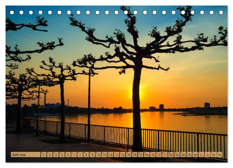 Produktbild: D&uuml;sseldorf - Ansichten einer faszinierenden Stadt (Tischkalender 2026 DIN A5 quer), CALVENDO Monatskalender