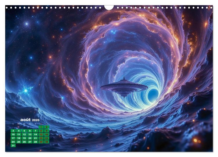 Produktbild: &Agrave; travers l'univers-L'incroyable voyage (Calendrier mural 2026 DIN A3 vertical), CALVENDO calendrier mensuel