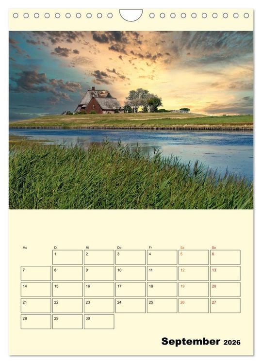 Produktbild: Meine geliebte Nordsee (Wandkalender 2026 DIN A4 hoch), CALVENDO Monatskalender