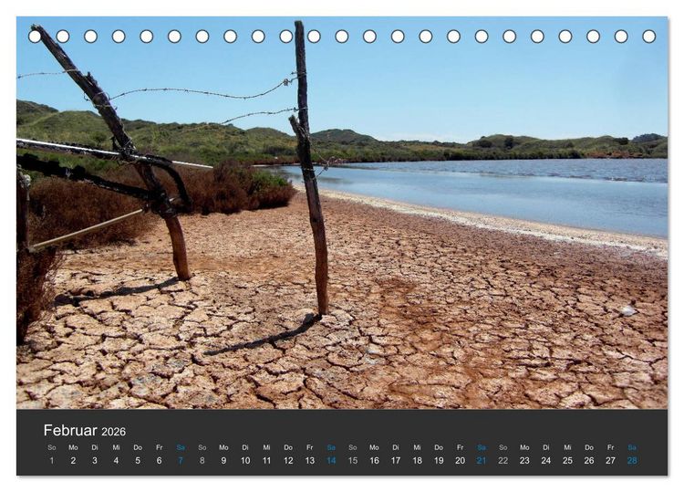 Produktbild: Menorcas unber&uuml;hrte Natur (Tischkalender 2026 DIN A5 quer), CALVENDO Monatskalender
