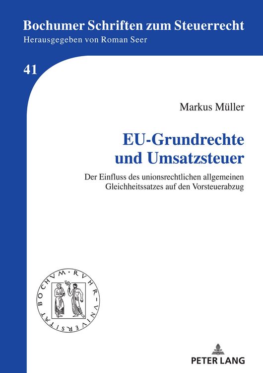 Produktbild: EU-Grundrechte und Umsatzsteuer